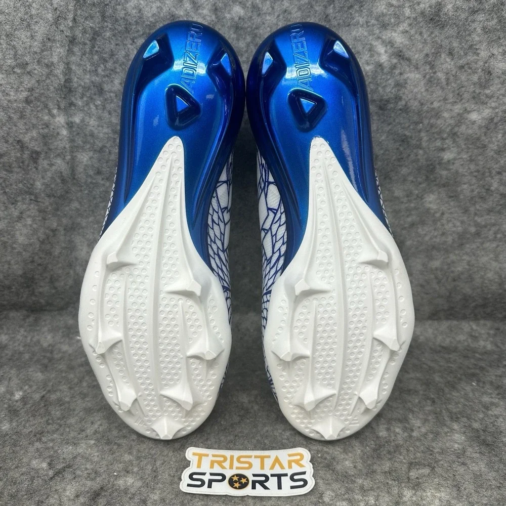 Adidas Adizero Electric Exotic Football Cleats Mens Size 12.5 Blue White IH8569